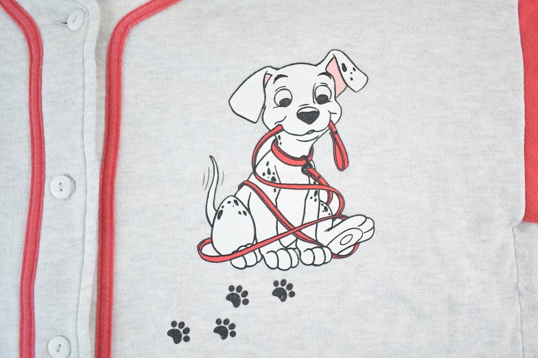 Vintage 1990s 101 Dalmatians Disney Cartoon Promo Button Up T-Shirt