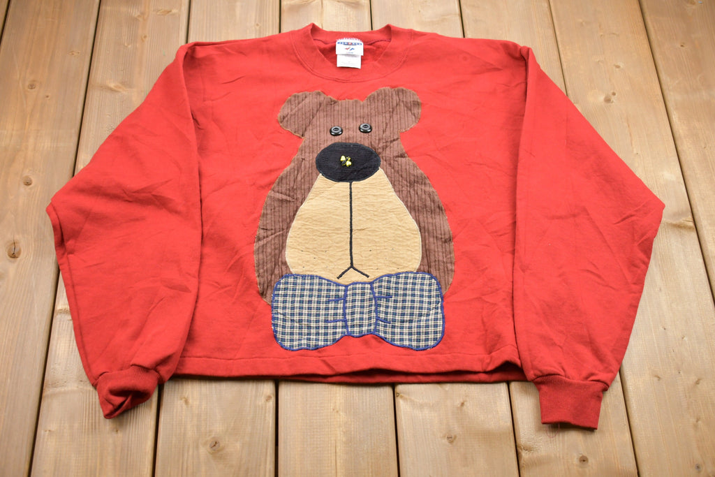 Vintage 1990s Bear Graphic Crewneck Sweatshirt