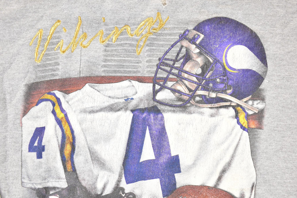 Vintage 1990s Minnesota Vikings Embroidered NFL Crewneck Sweatshirt Men's XL