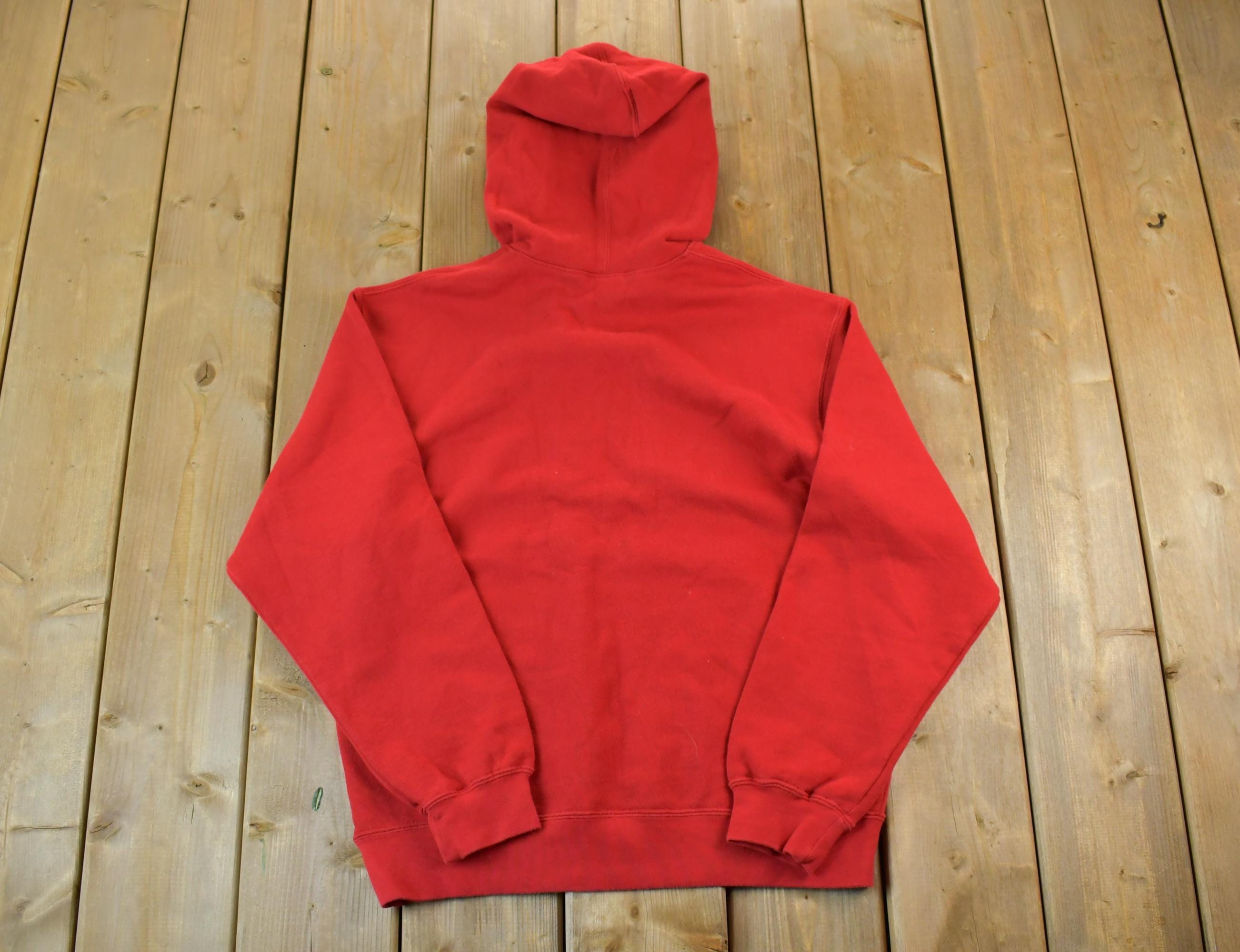 Vintage 1990s Nike Embroidered Mini Swoosh Hoodie Sweatshirt