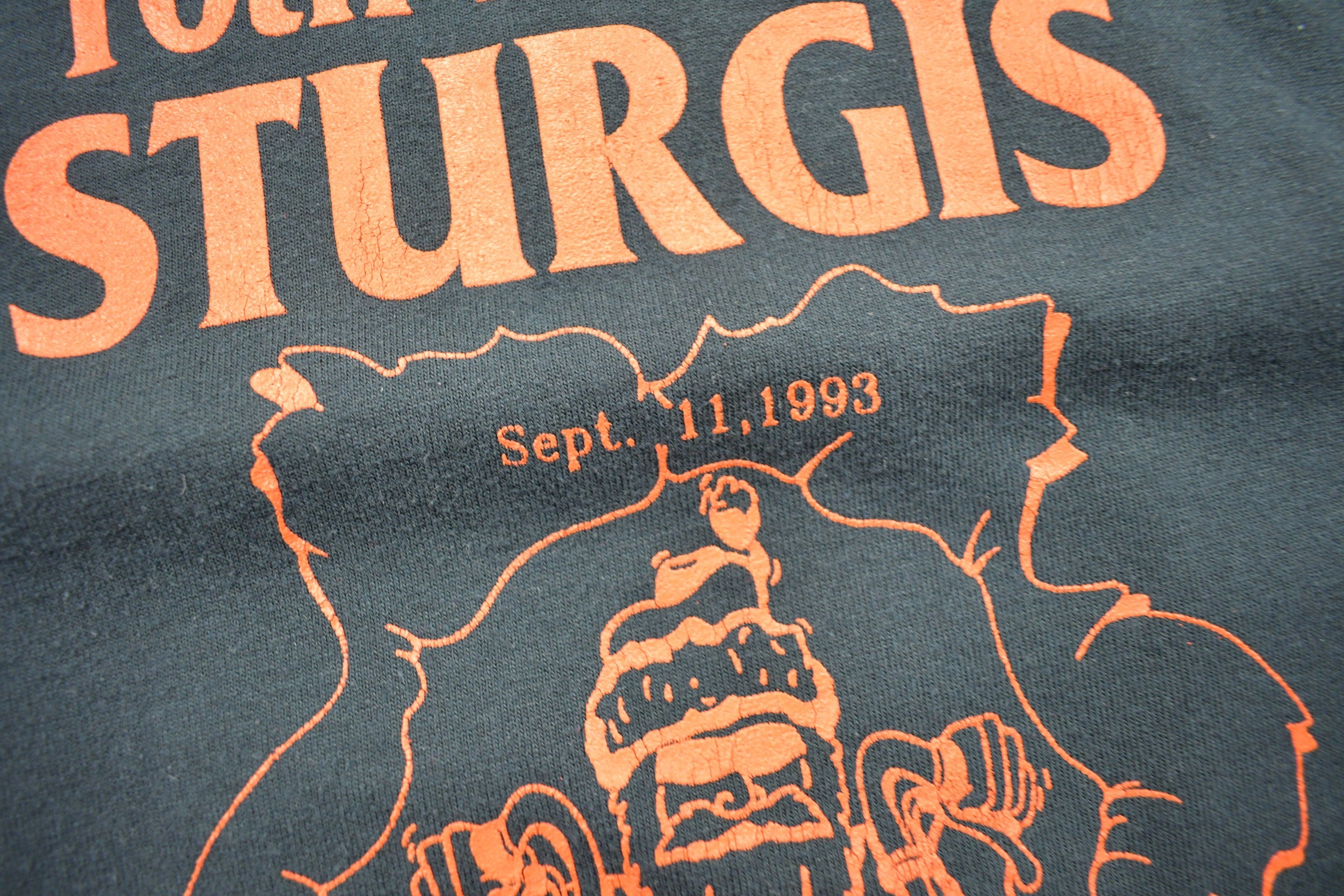 Vintage 1993 10th Annual Sturgis Toy Run T-Shirt