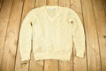 Vintage 1980s British Vogue Knitted V-Neck Sweater