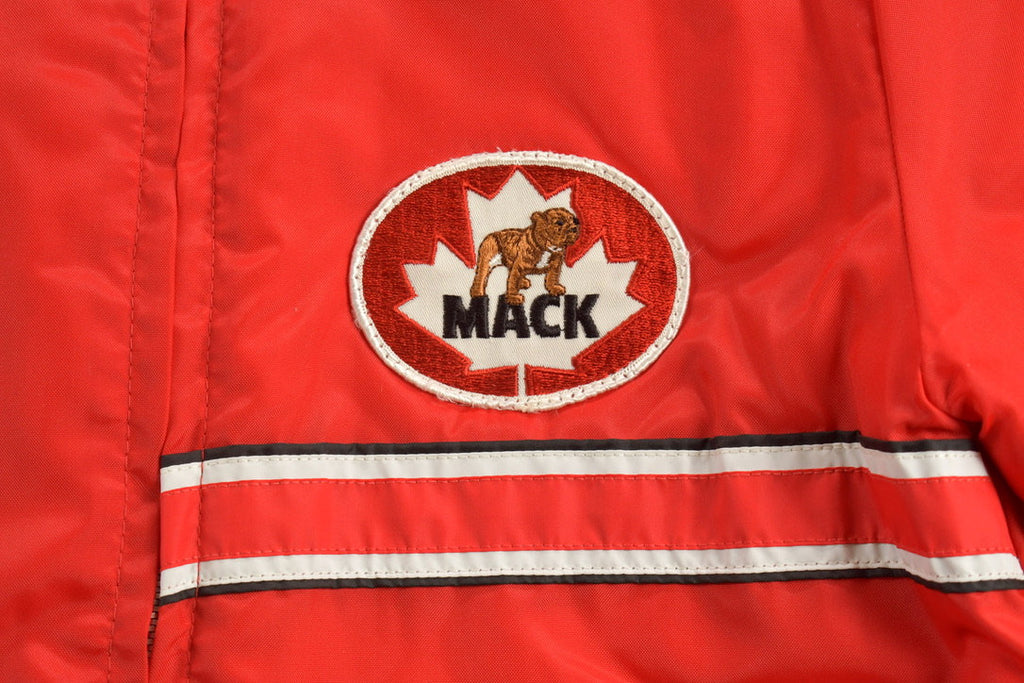 Deadstock Vintage 1980s Avon Sportswear Mack Trucks Quilt Lined Jacket