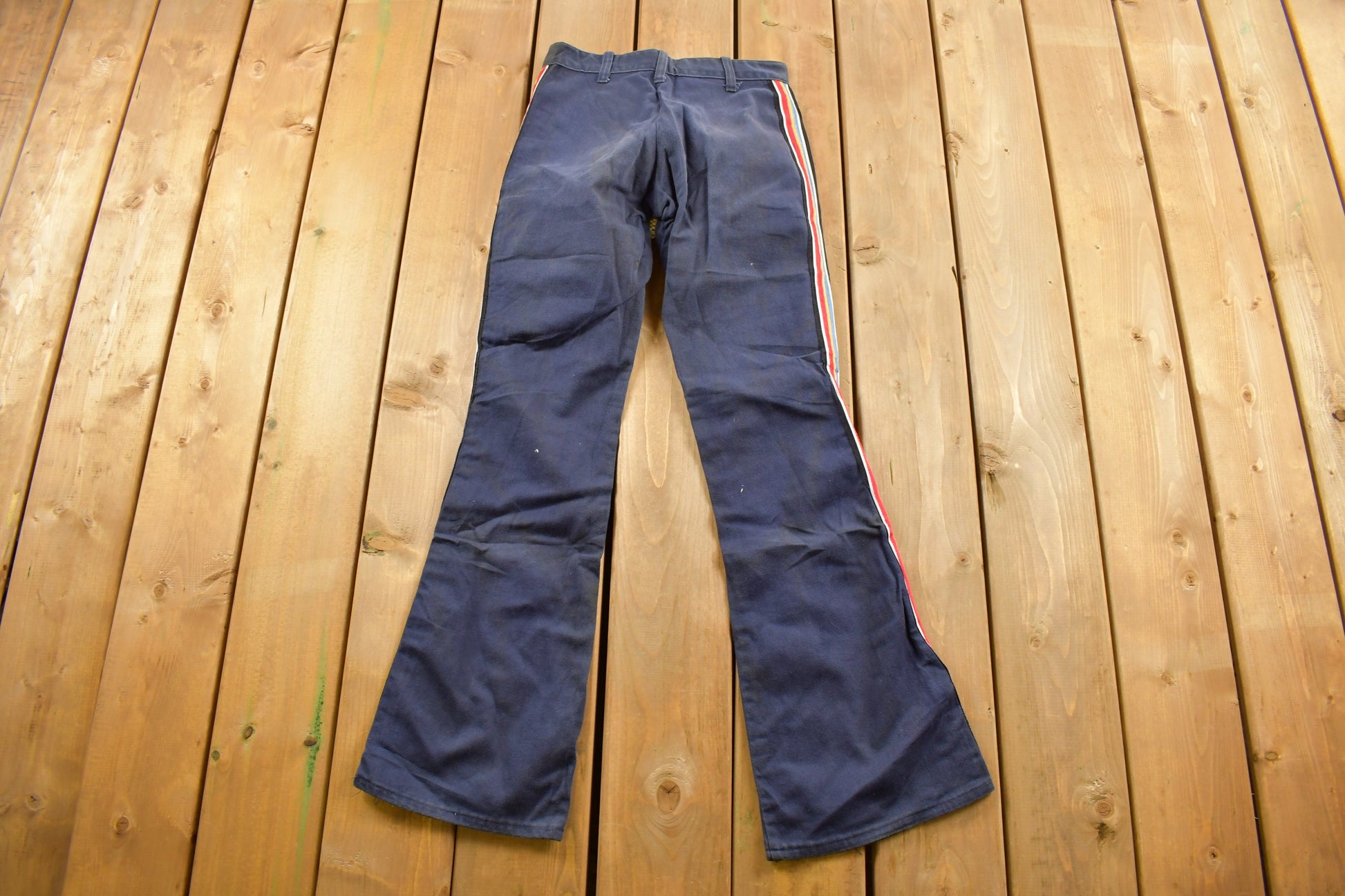 Vintage 1970s Male Slacks Jeans Bell Bottom Trousers Size 27 x 30