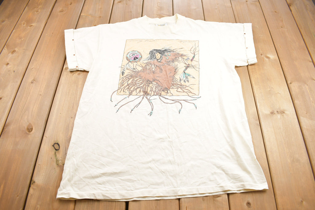 Vintage 1990s Indigenous Woman Graphic T Shirt