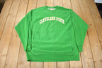 Vintage 1990s Cleveland State University Embroidered Collegiate Crewneck Size XL
