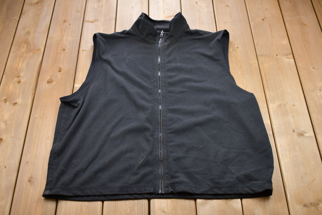 Vintage 1990s Fleece Full Zip Vest