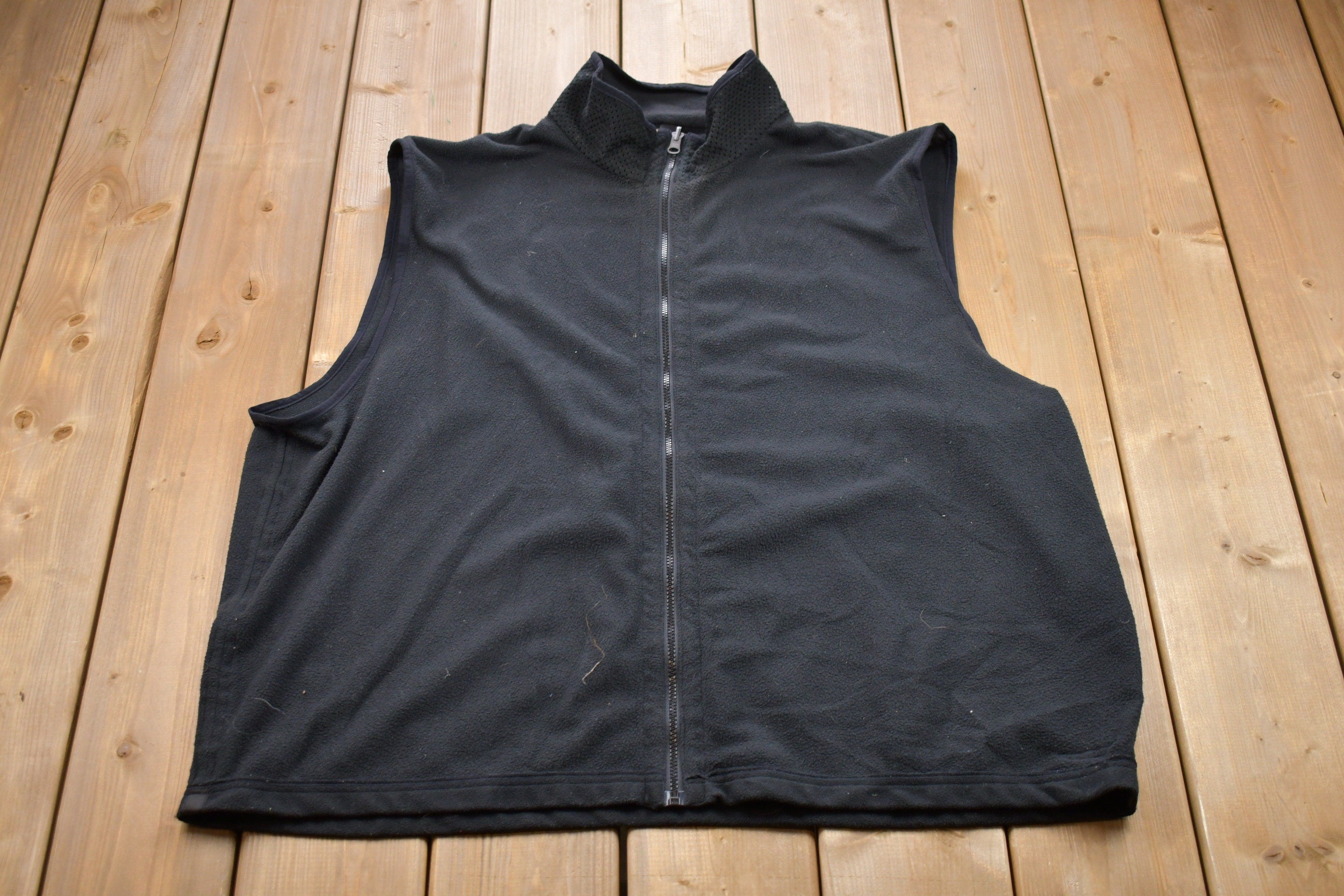 Vintage 1990s Fleece Full Zip Vest