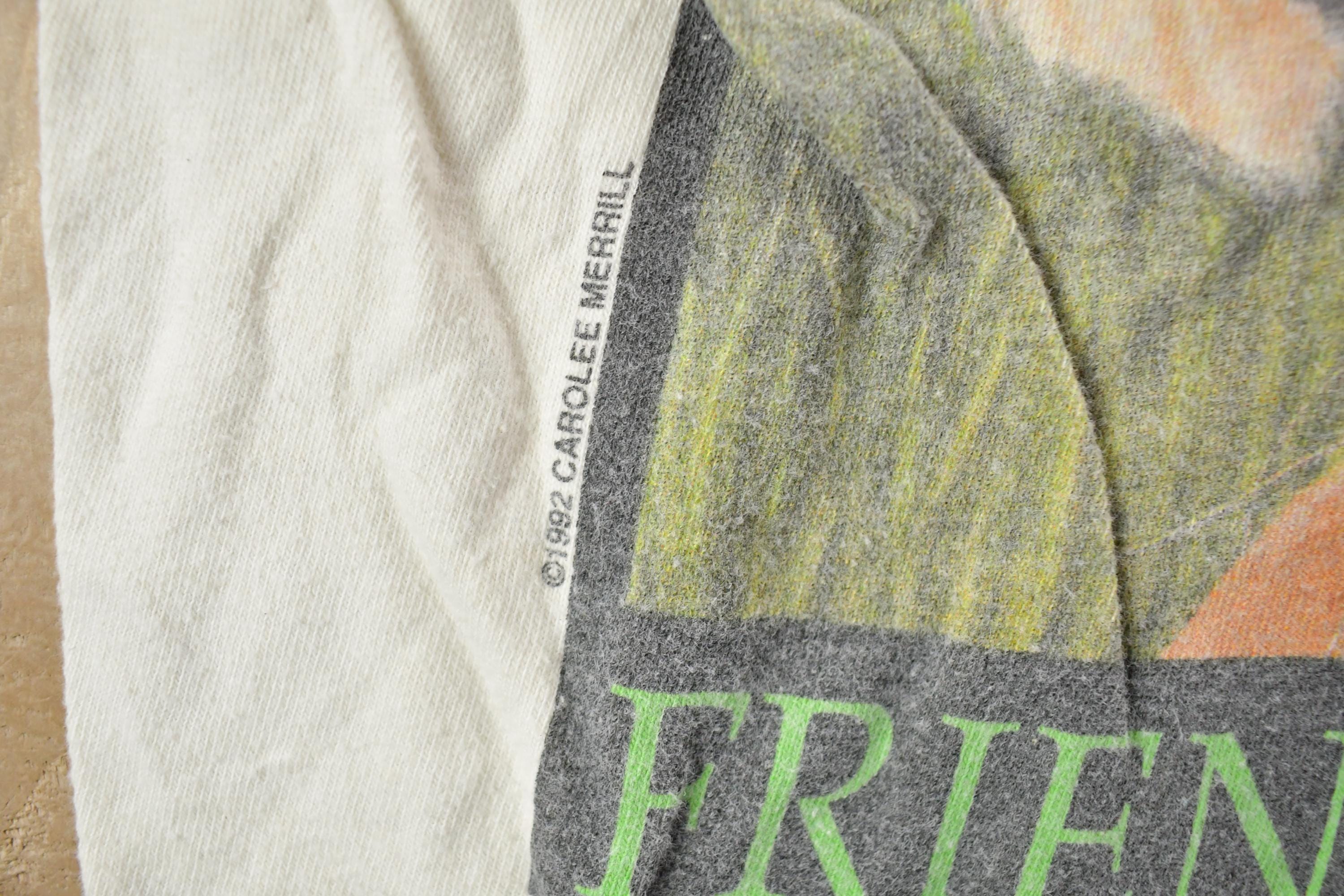 Vintage 1990s Friends Of The Earth Tiger Theme Graphic T-Shirt