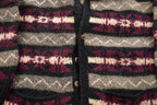 Vintage 1990s Artesania All Over Print Knitted Cardigan Sweater