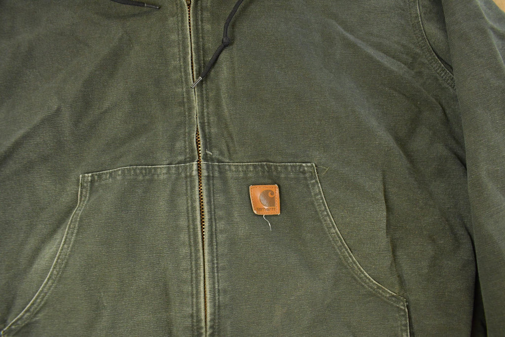 Vintage 1990s Carhartt Hooded Jacket Men's 2XL