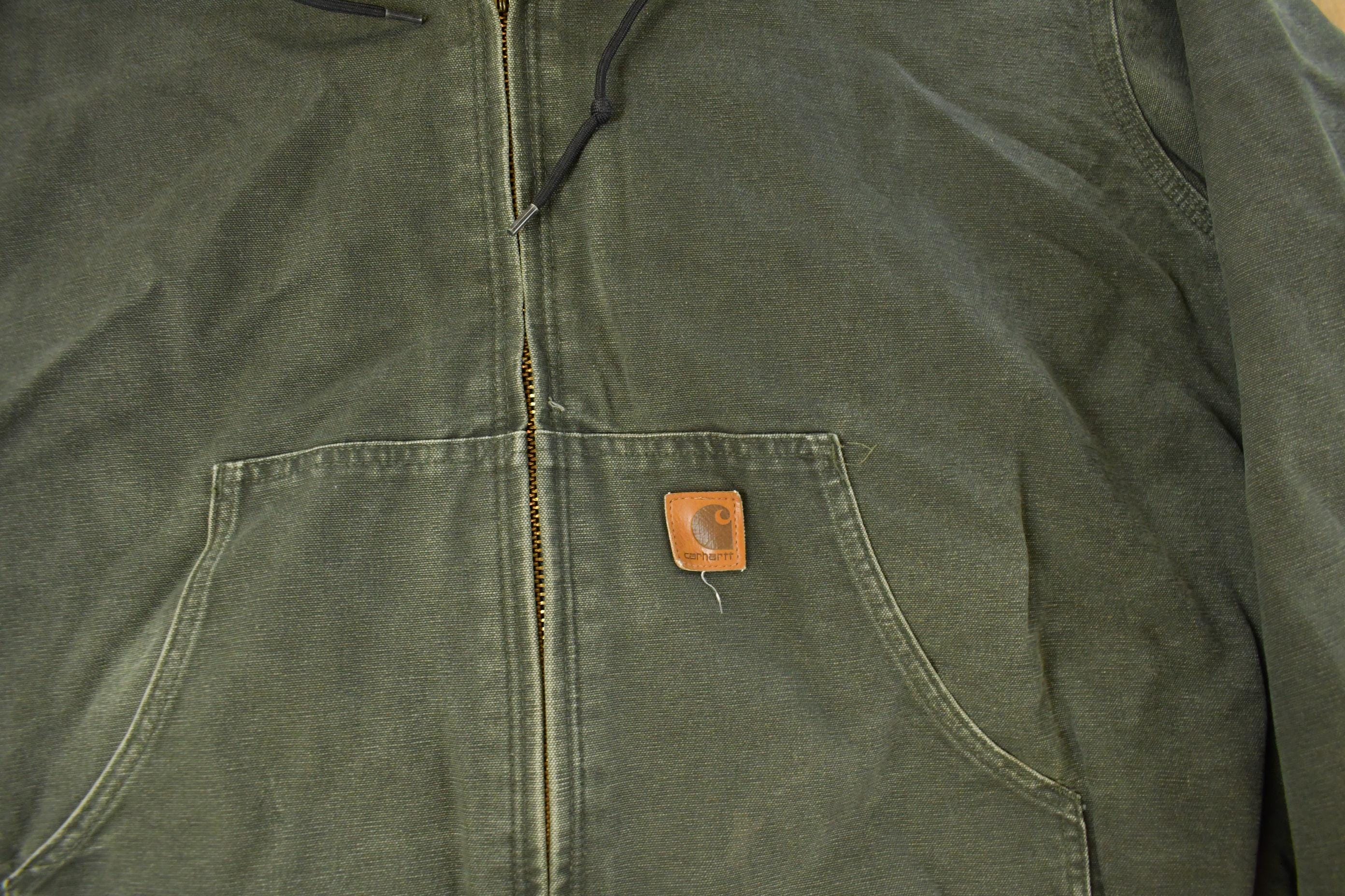 Vintage 1990s Carhartt Hooded Jacket Men's 2XL