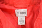 Vintage 1990s Chico's Red Suede Jacket