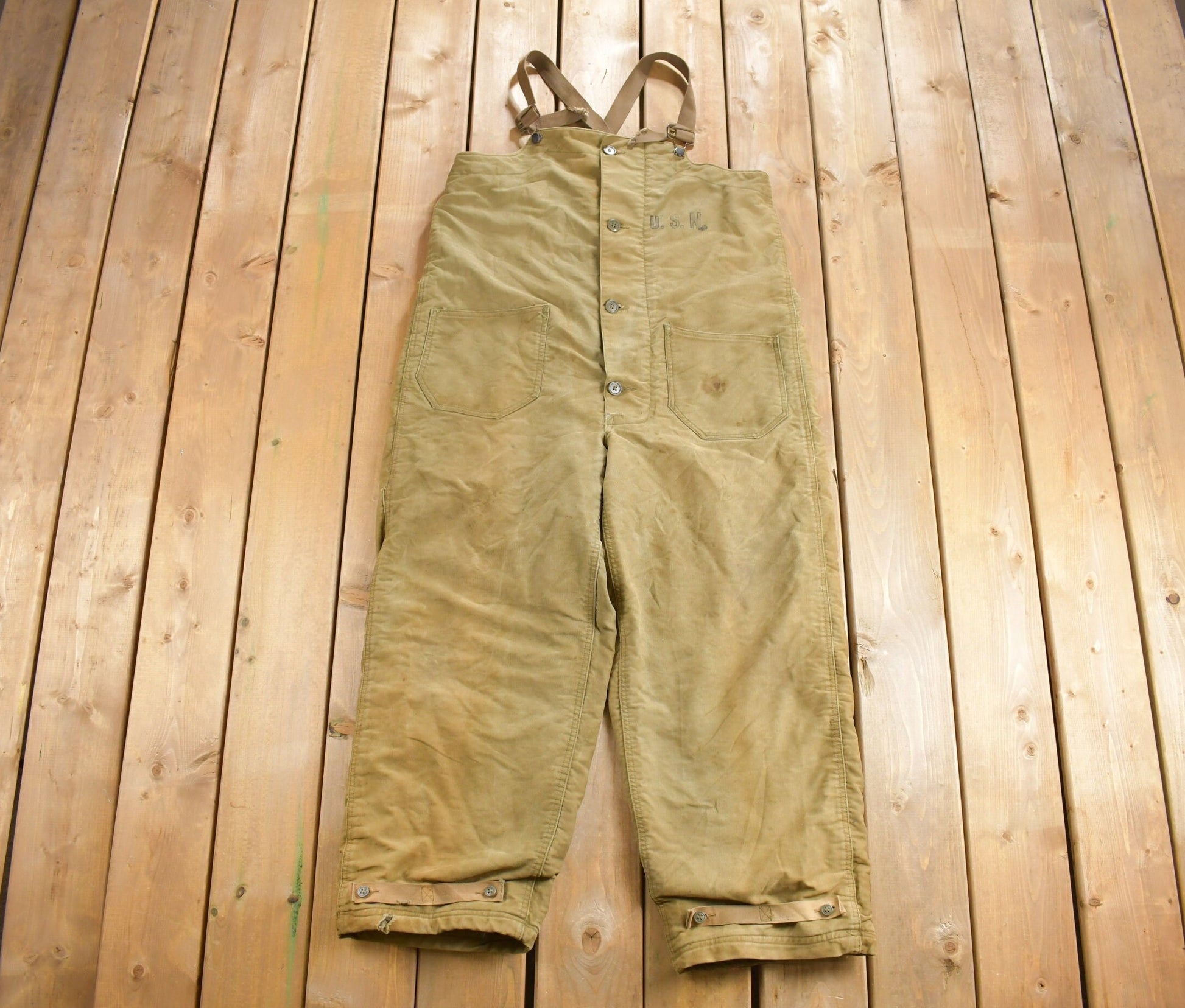 Vintage 1940s N Deck Overalls