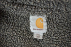 Vintage Distressed Carhartt Full Zip Fleece Lined Hoodie Sweatshirt