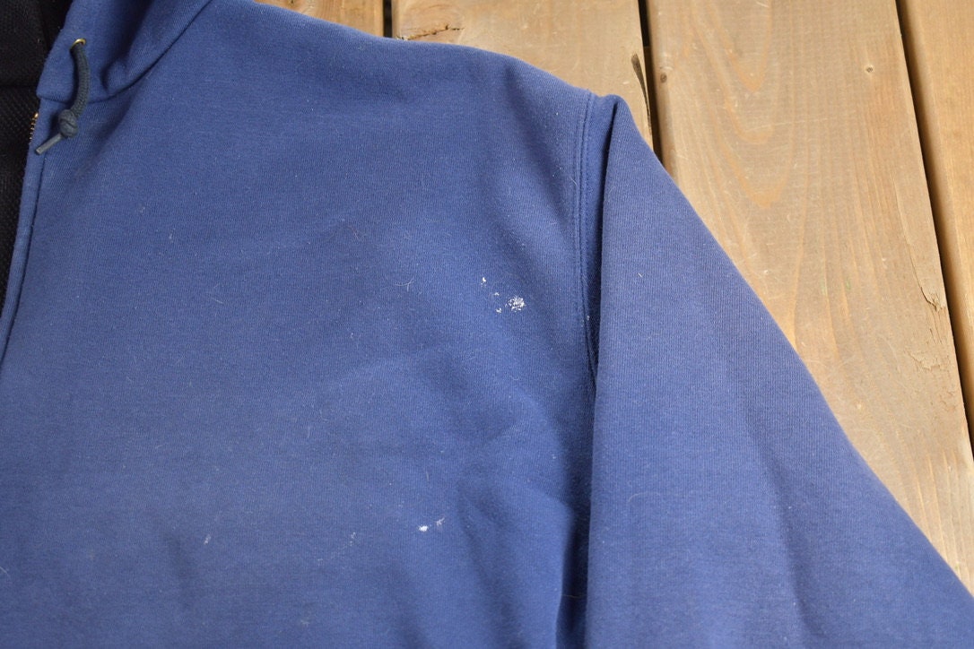 Vintage 1990s Carhartt Thermal Lined Heavy Weight Hoodie / Vintage Workwear / Vintage Carhartt / Thermal Hoodie / Distressed Paint Splatter