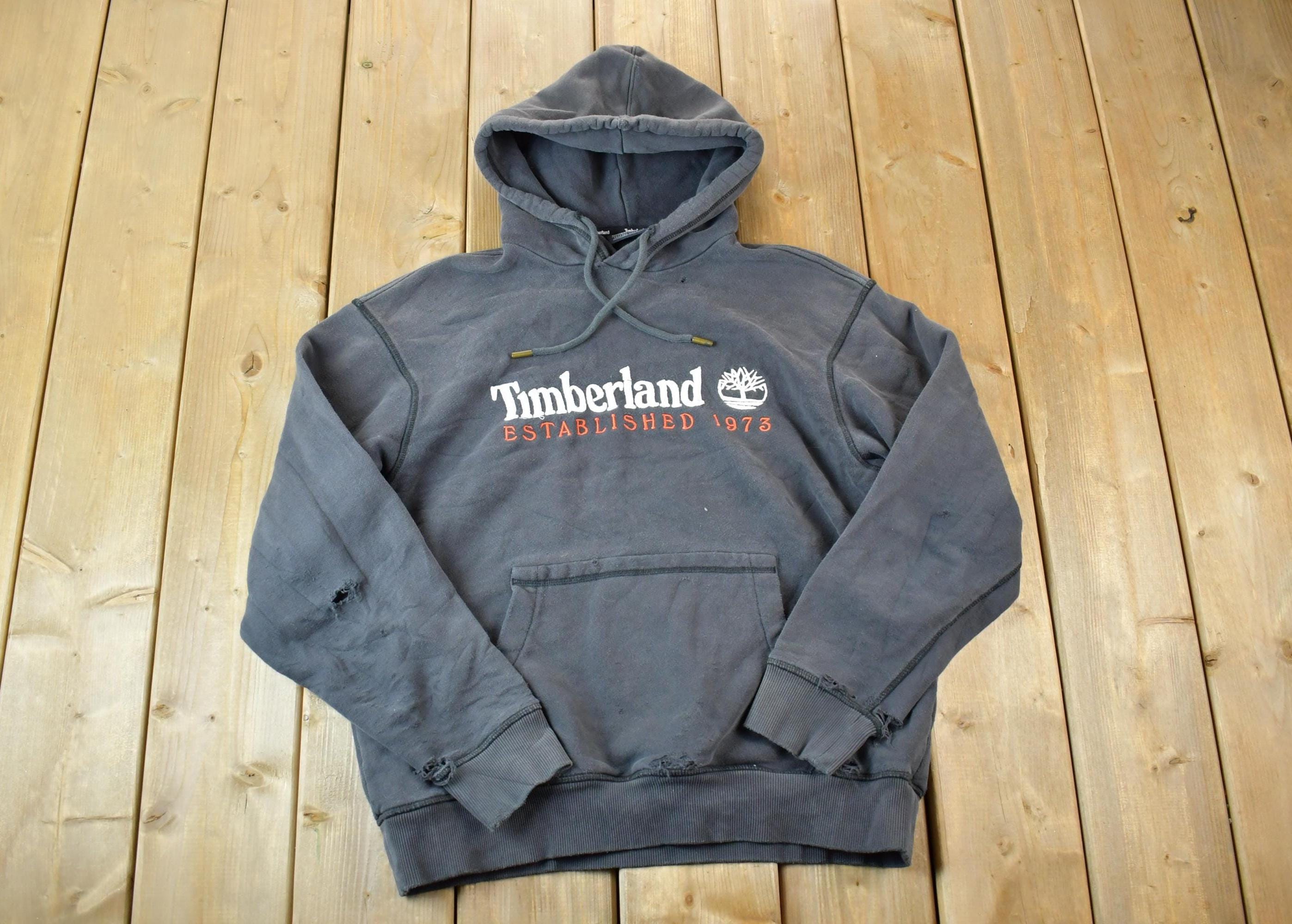 Vintage Y2K Timberland Workwear Embroidered Hoodie