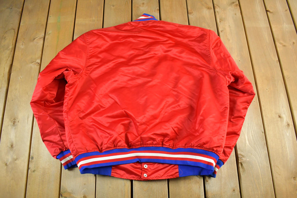 Vintage 1990s Philadelphia 76ers Starter Satin Jacket Men's 2XL