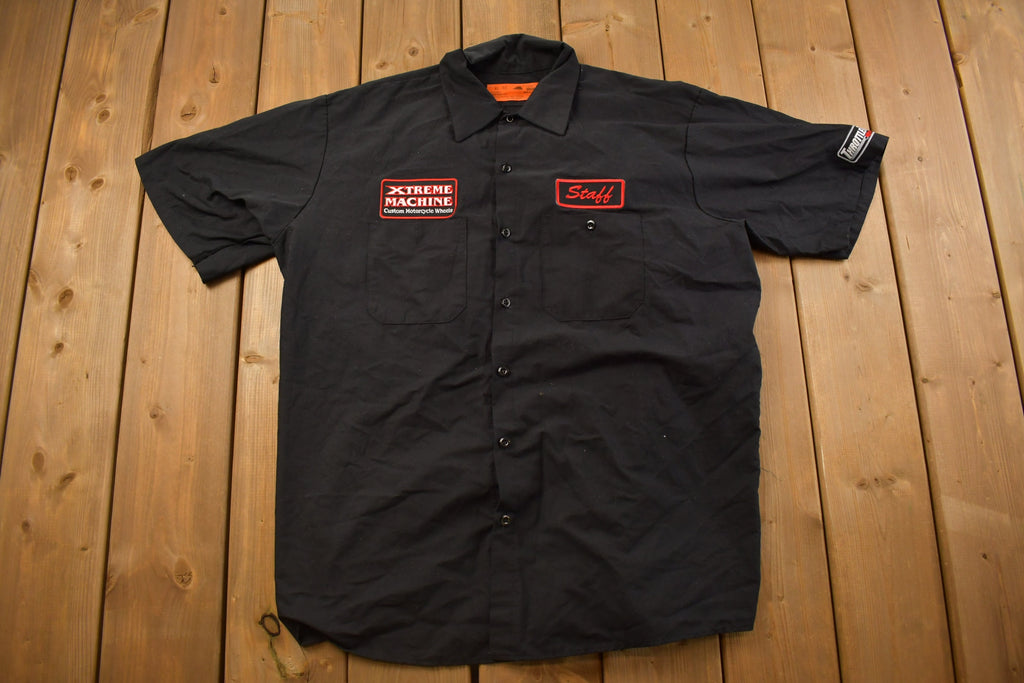 Vintage 1990s Xtreme Machine Graphic Button Up Shirt