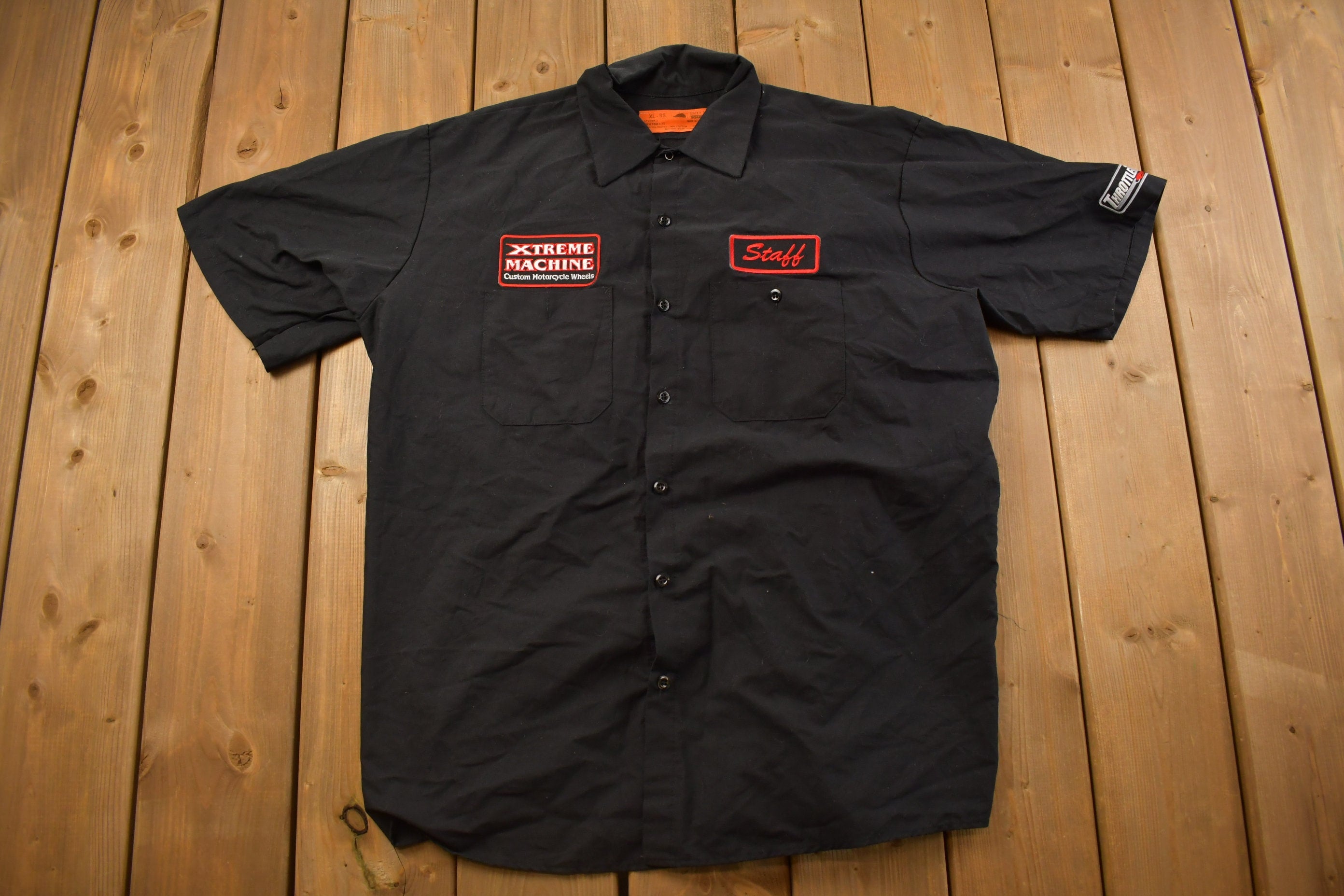 Vintage 1990s Xtreme Machine Graphic Button Up Shirt