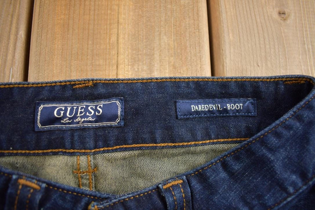 Vintage Y2K Guess Jeans Daredevil Boot Cut Low Rise Jeans Size 24x32
