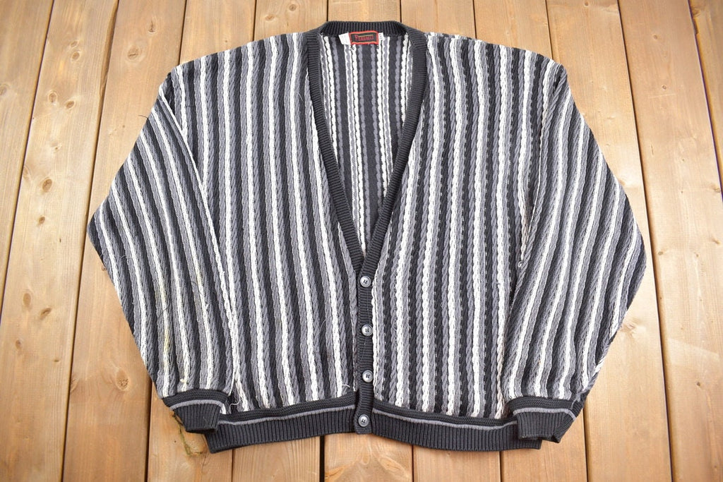 Vintage 1980s Ferracci Knitted Cardigan Sweater