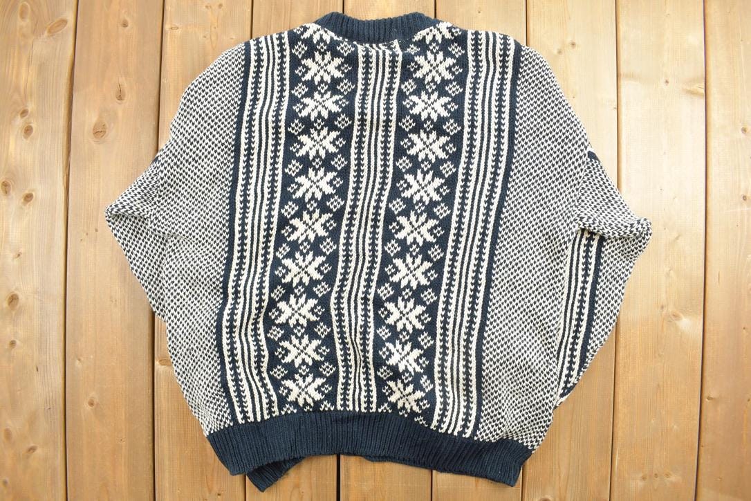 Vintage 1990s BOSTON CLIPPER Knit Crewneck Sweater