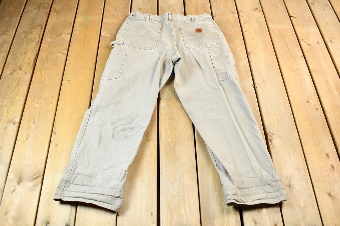 Vintage 2000s Grey Carhartt Work Pants Size 32 x 29