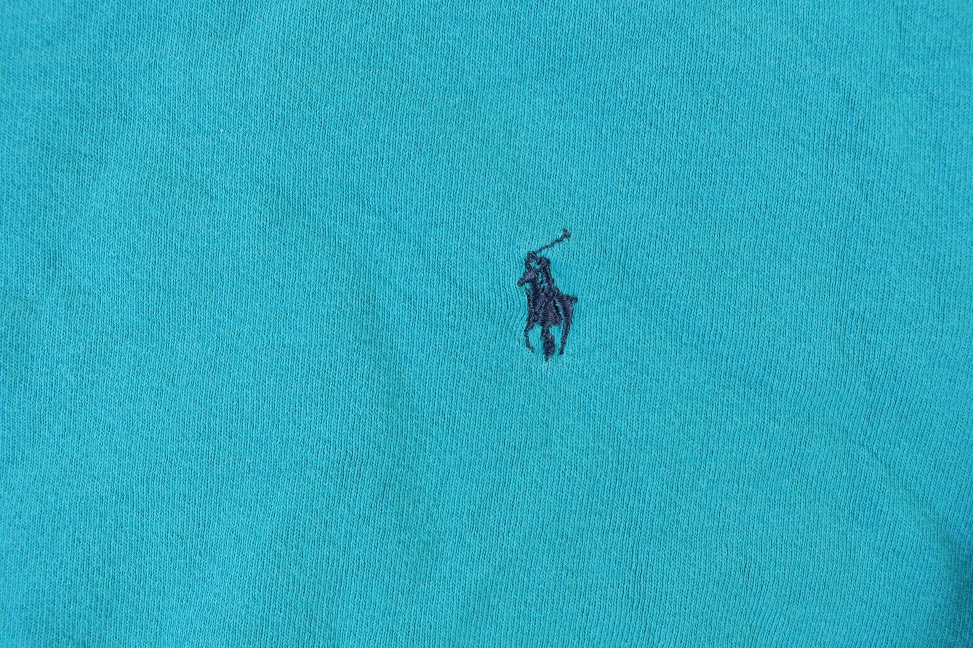 Vintage 1990s Ralph Lauren Teal Boxy Crewneck Sweatshirt