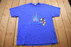 Vintage 1990s Disneyland Mickey Mouse Graphic T-Shirt  Streetwear  Retro Style  Single Stitch  Made In USA  90s Graphic Tee