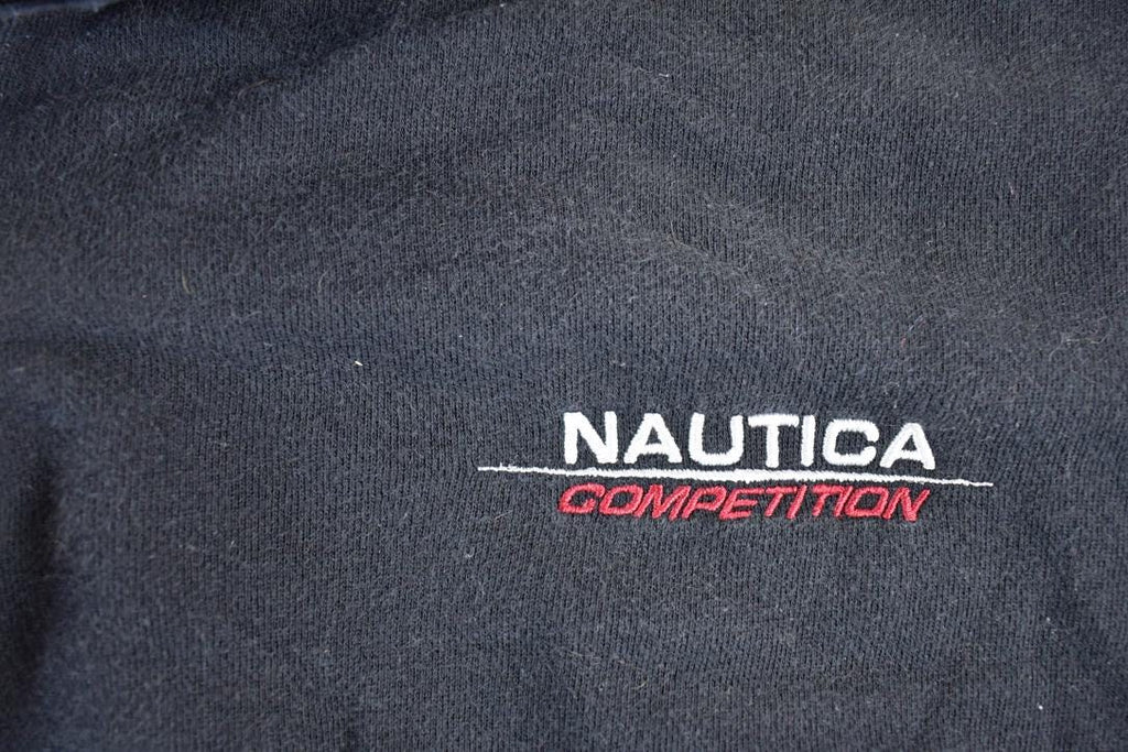 Vintage 1990s Nautica Competition quarter Zip Souvenir Crewneck Sweatshirt Made In USA