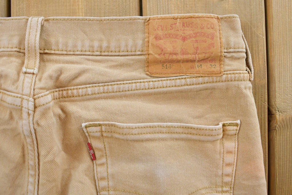 Vintage 1990s Levi's 514 Straight Fit Pants Men's 34 x 30 / Vintage Twill Chino Pants / Vintage Levis / Retro Jeans / Preppy