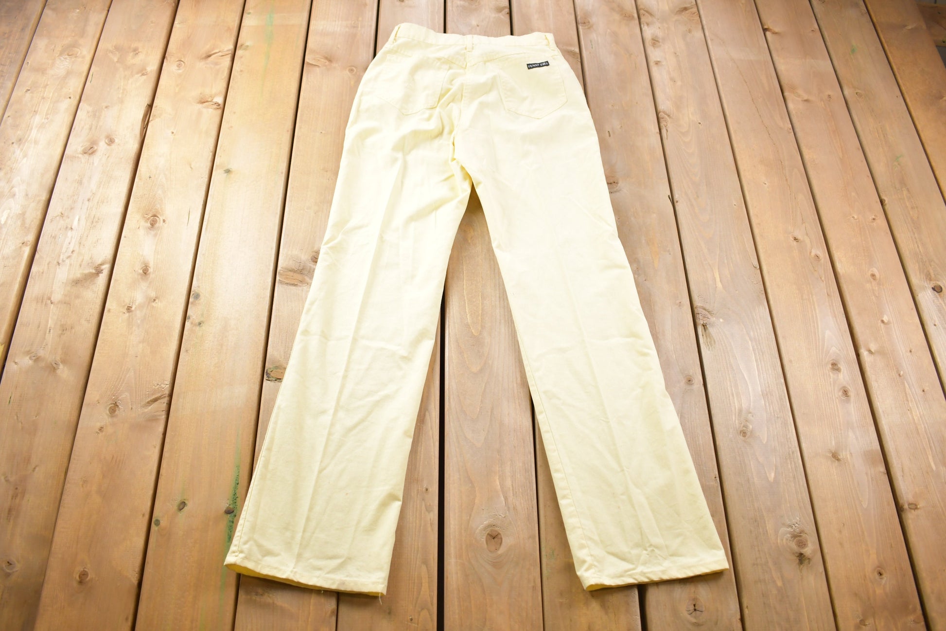 Vintage 1980s Funny Girl Light Wash Denim Jeans Size 28 x 32