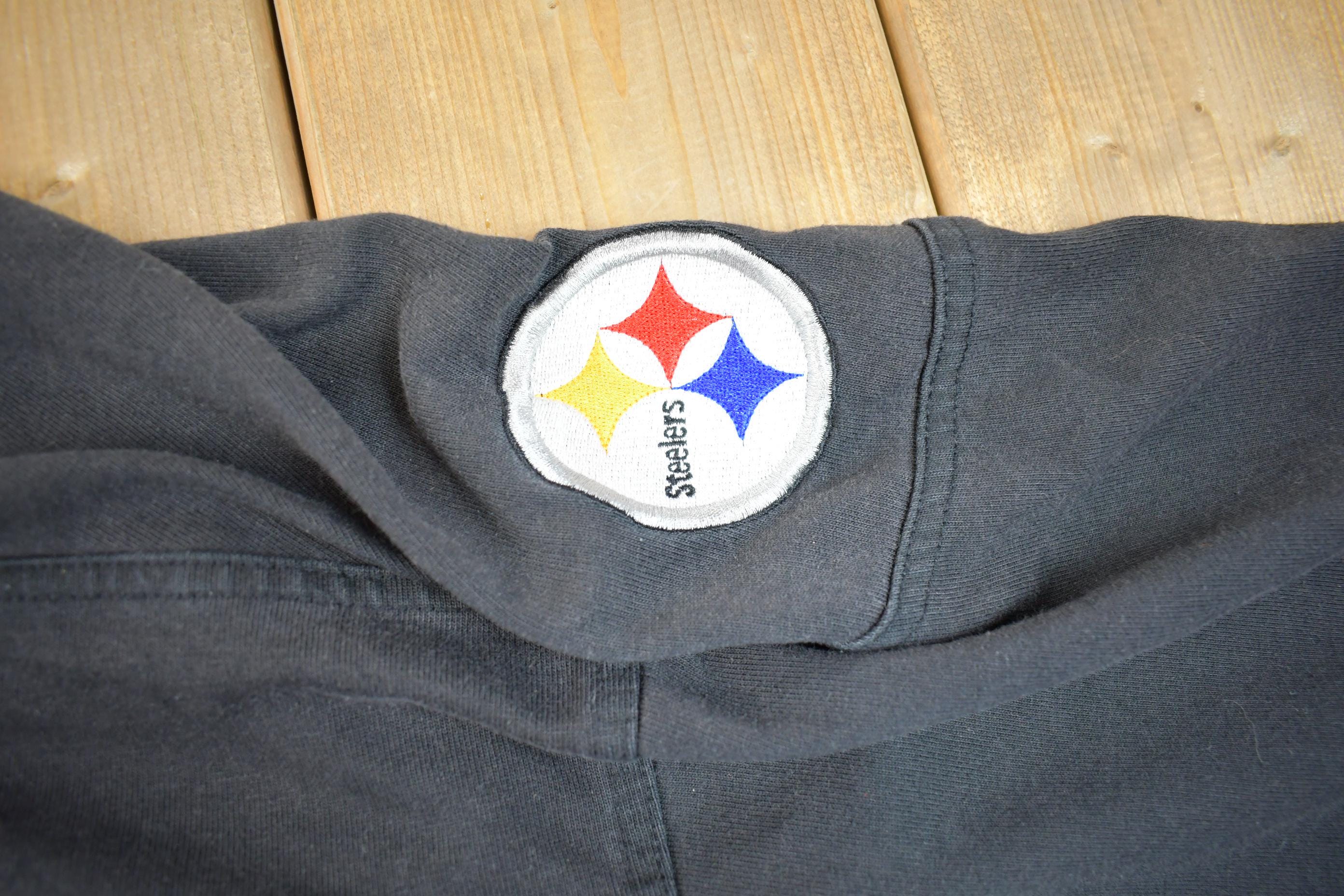 Vintage 1990s NFL Pittsburgh Lee Sport Embroidered V-Neck Sweatshirt