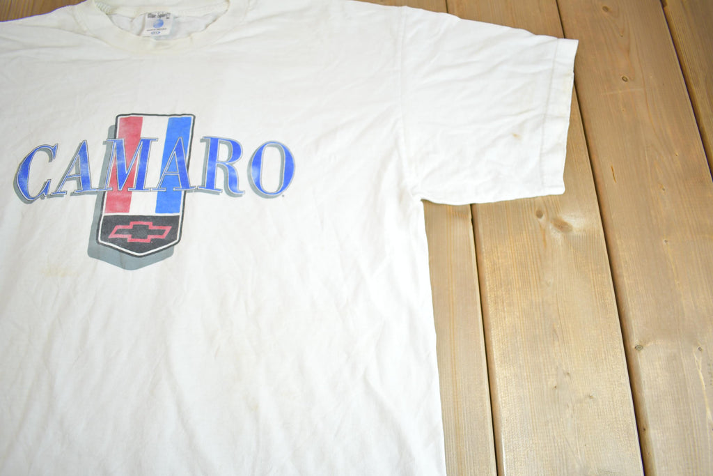 Vintage 1990s Camaro Chevrolet Over Sized Graphic T-Shirt Made In USA