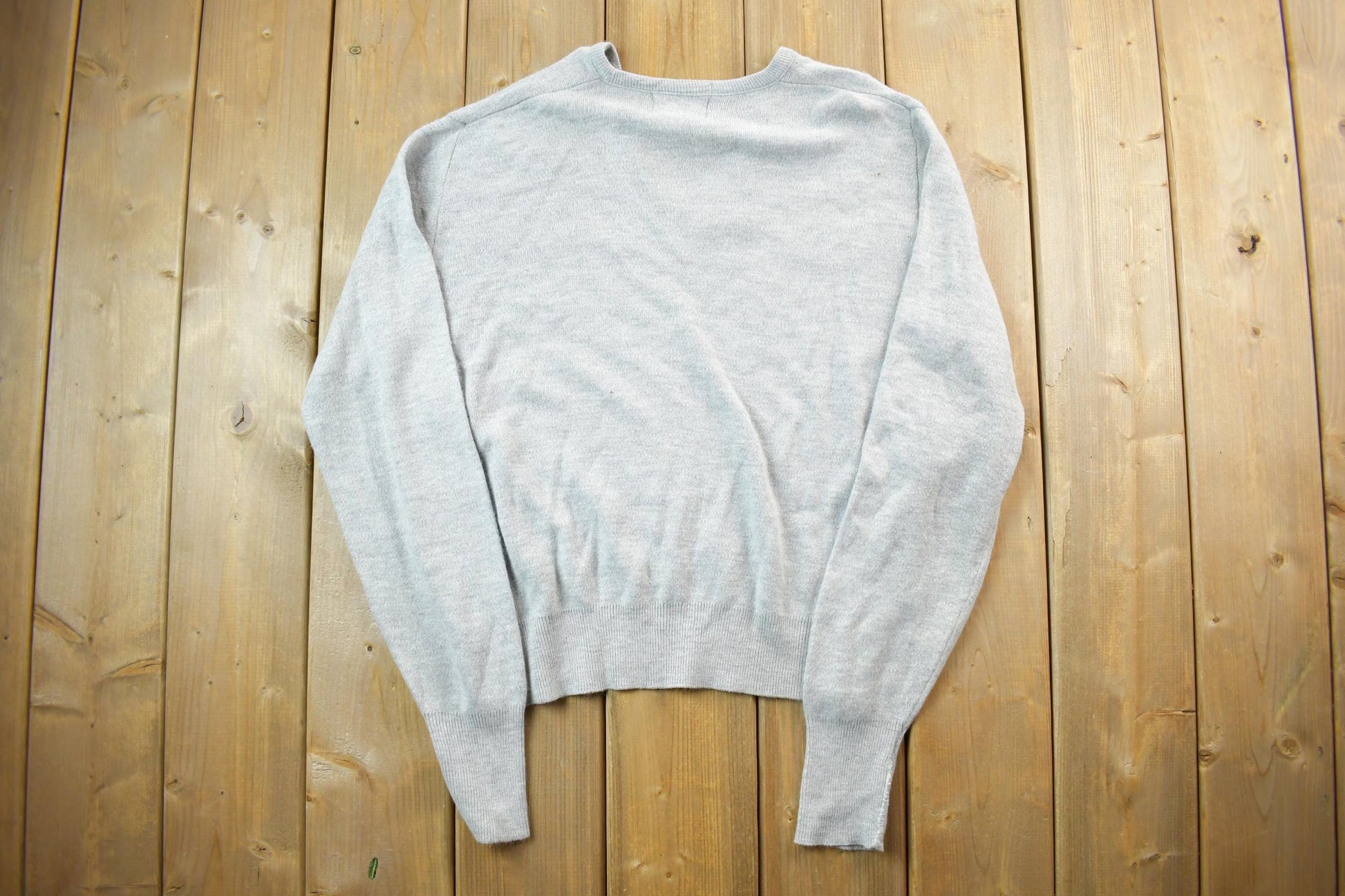 Vintage 1970s Steeple Chase Knit V- Neck Sweater