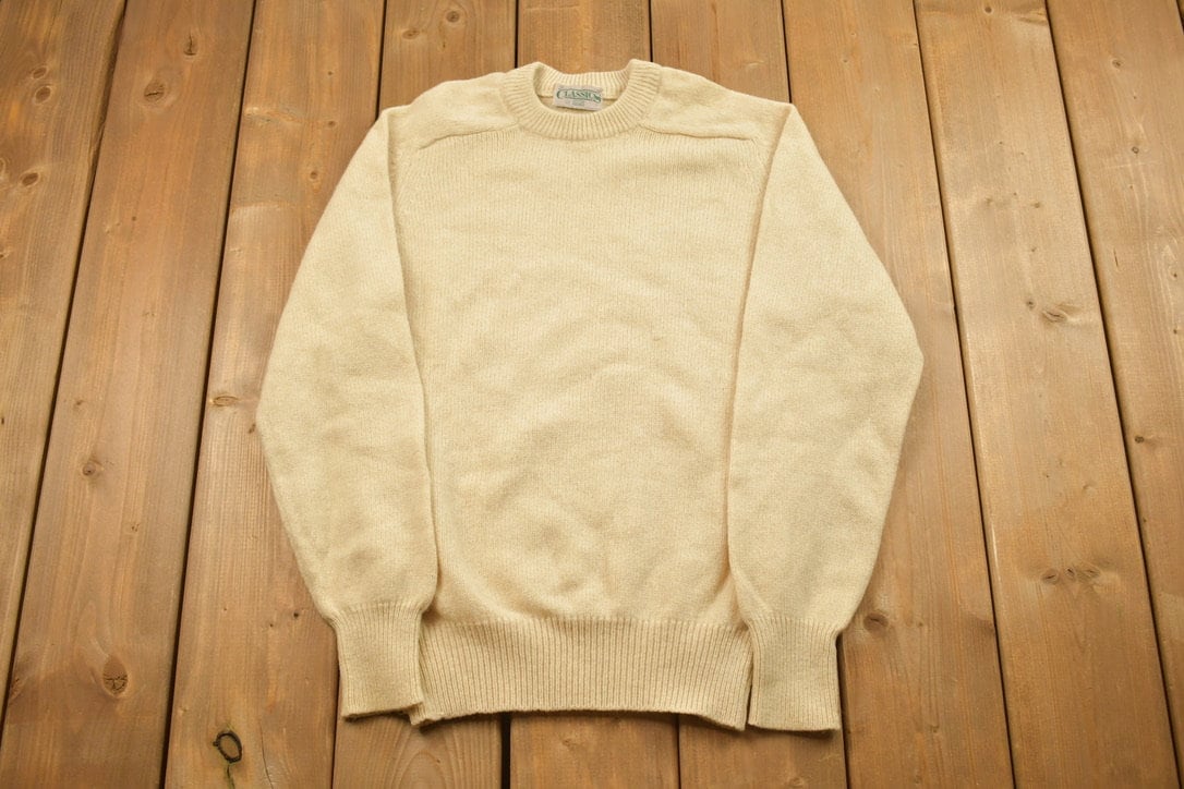 Vintage 1990s Knitted Crewneck Sweater
