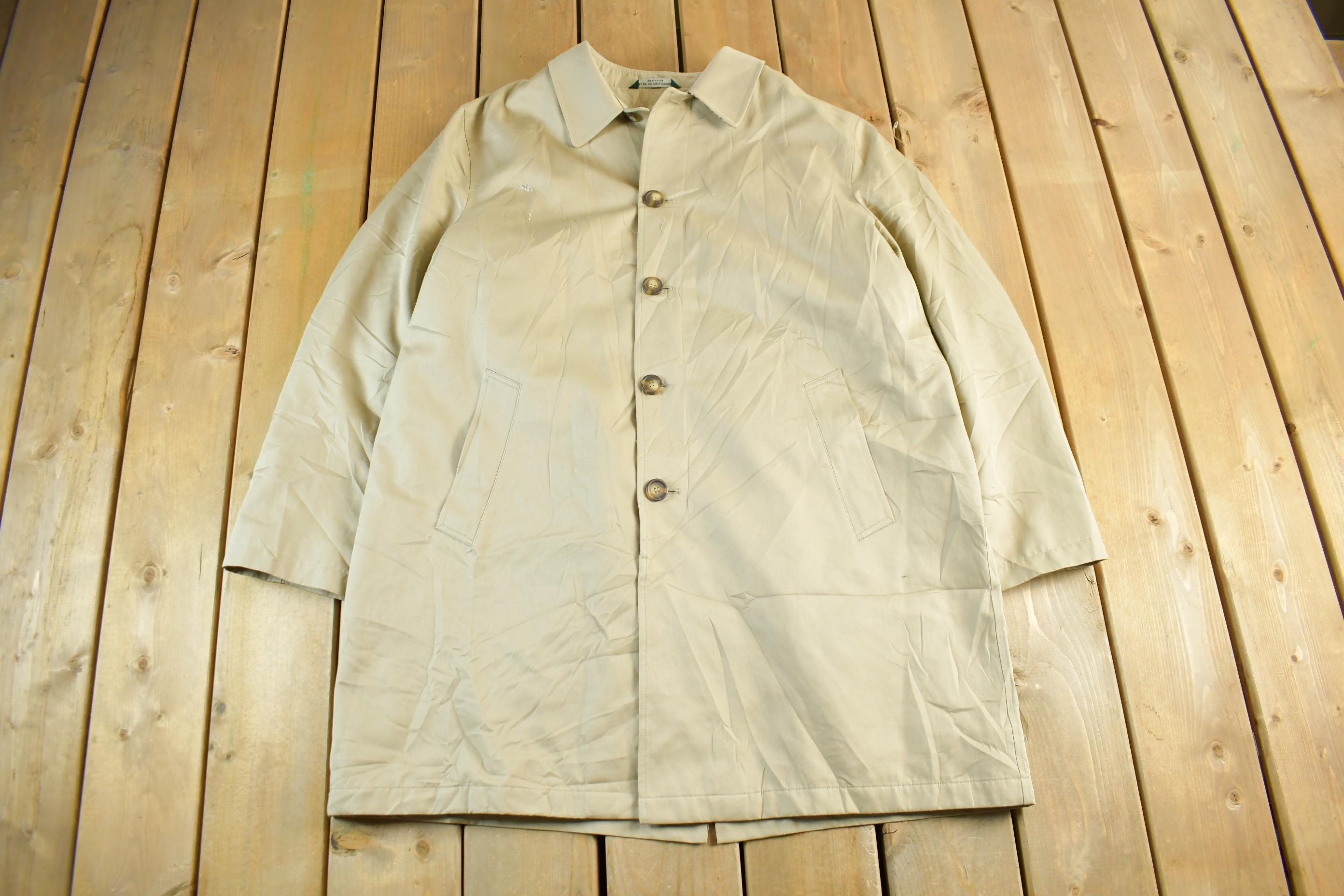 Vintage 1990s Lauren Ralph Lauren Trench Coat Adult XL