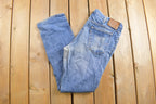 Vintage 1990s Levi's Leather Tab Jeans Size 34 x 31