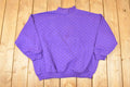 Vintage 1990s Trend Basics Button Mock Neck AOP Floral Graphic Print Crewneck Sweatshirt Womens XXL