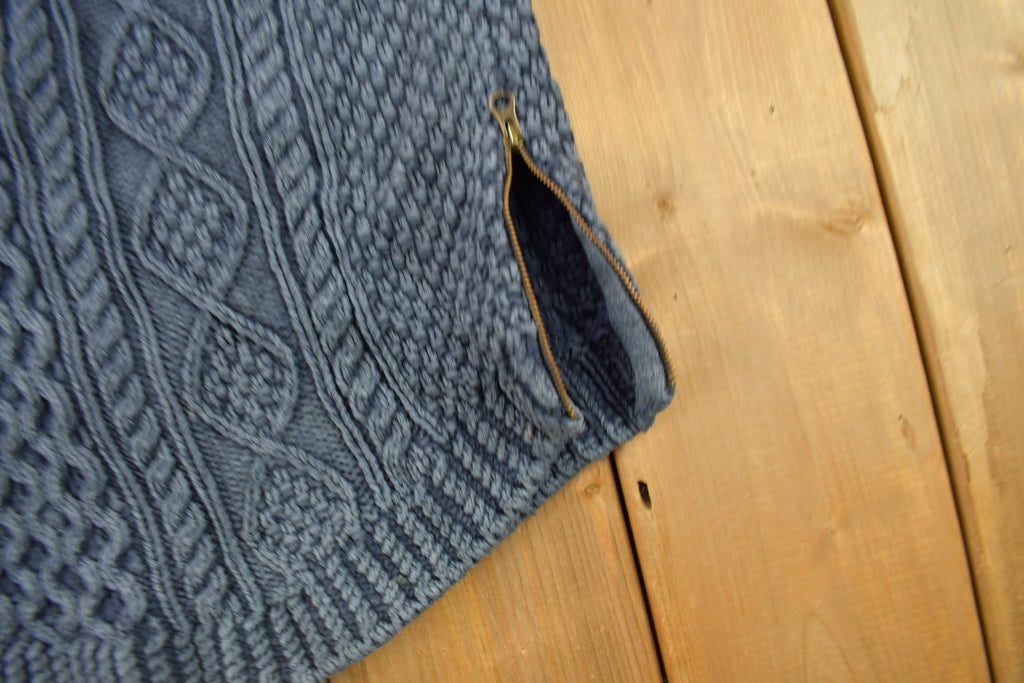 Vintage 1980s Women's 3D Cable Knitted Women's Sweater