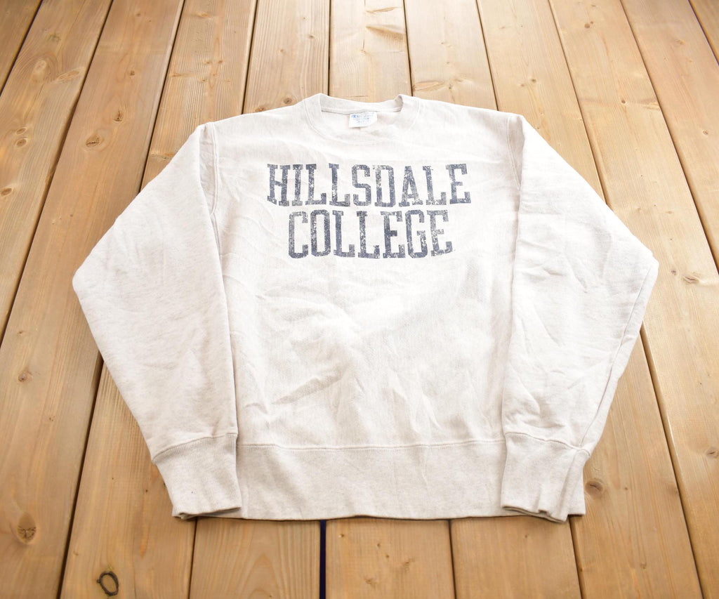 Vintage 1990s HIllsdale College Champion Reverse Weave Crewneck Made In USA