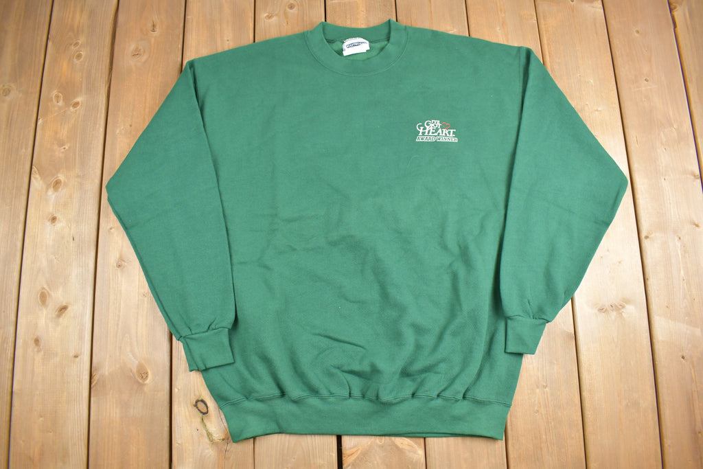 Vintage 1990s I've Got Heart Award Winner Graphic Crewneck Sweatshirt  90s Crewneck  Made In USA  Essential  Streetwear  90s
