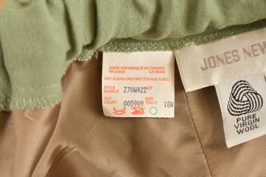 Vintage 1980s Jones New York Pleated Women's Pants Size 35 x 26.5