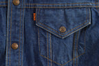 Vintage 1970s Levi's Orange Tab Indigo Denim Button Up Shirt