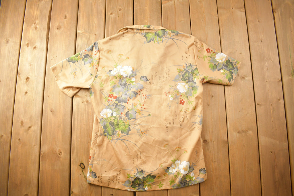 Vintage 1990s Floral All Over Print Button Up Shirt