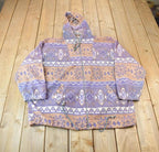 Vintage 1990s OutBrook Zip Up Fleece Sweater Made In USA