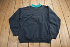 Vintage 1990s Embroidered Blue Jay Bird Theme Collared Sweater  Grandma Sweater  Made In USA
