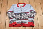 Vintage 1990s Eddie Bauer 100% Lambswool Cardigan Sweater