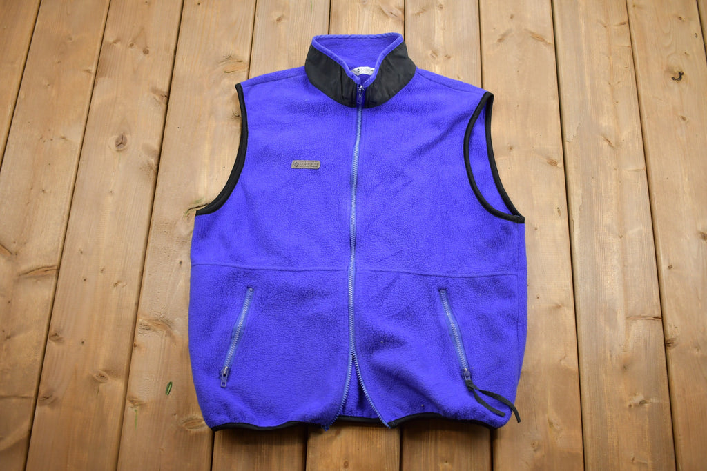 Vintage 1990s Columbia Fleece Sweater Vest
